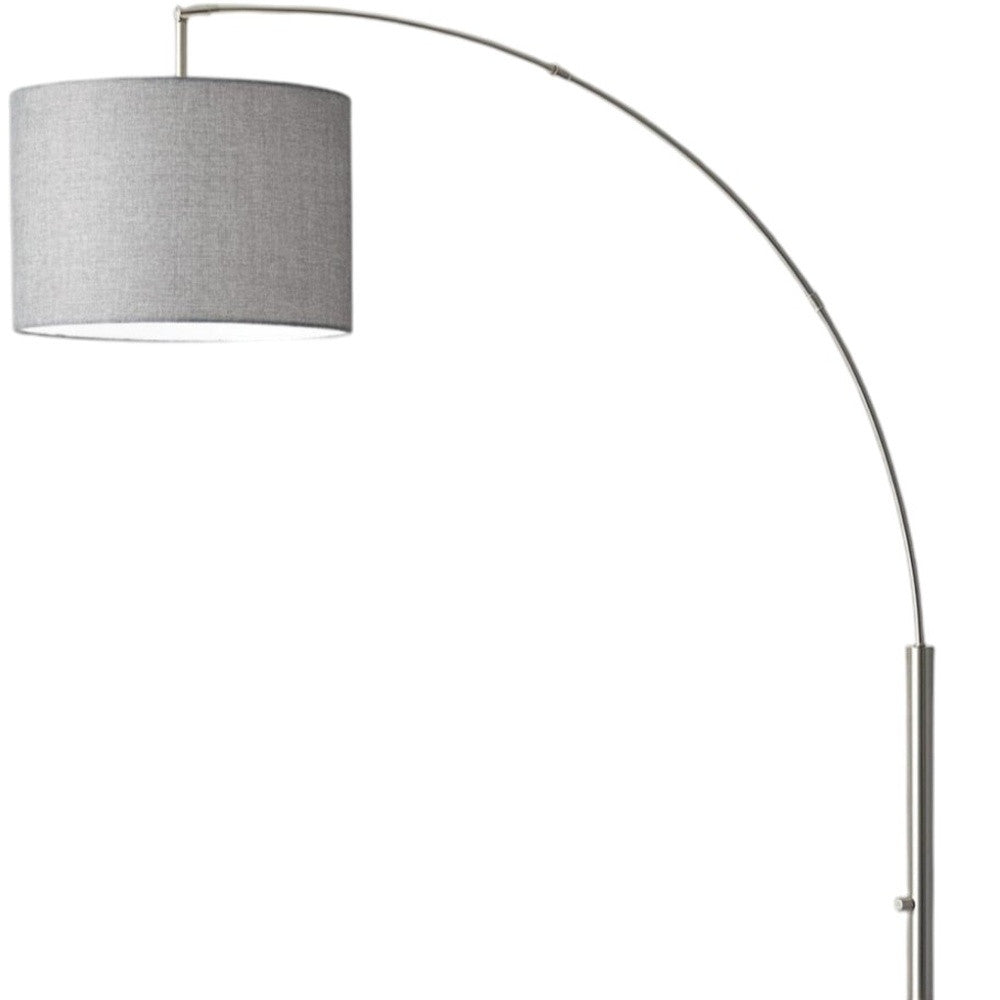 Reading Nook Floor Lamp w/ Adjustable Grey Shade