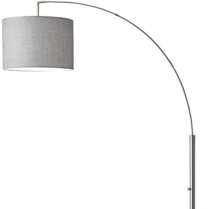 Reading Nook Floor Lamp w/ Adjustable Grey Shade