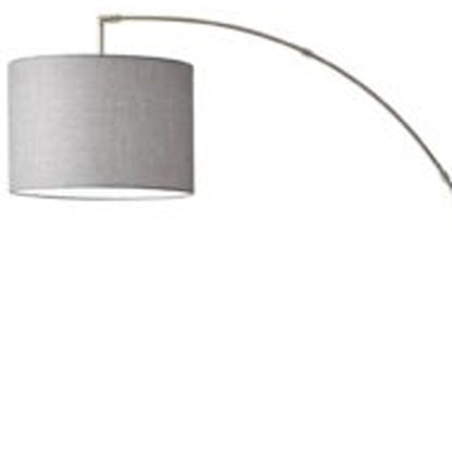 Reading Nook Floor Lamp w/ Adjustable Grey Shade