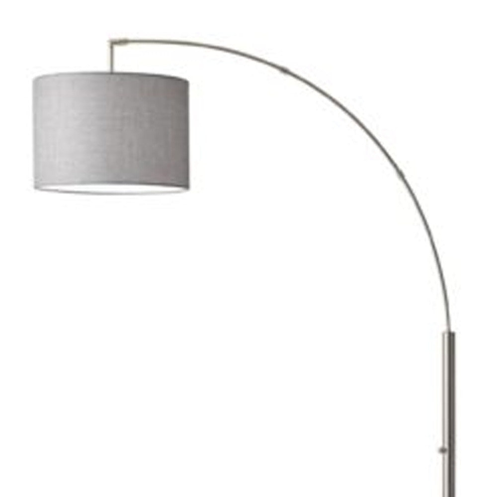 Reading Nook Floor Lamp w/ Adjustable Grey Shade