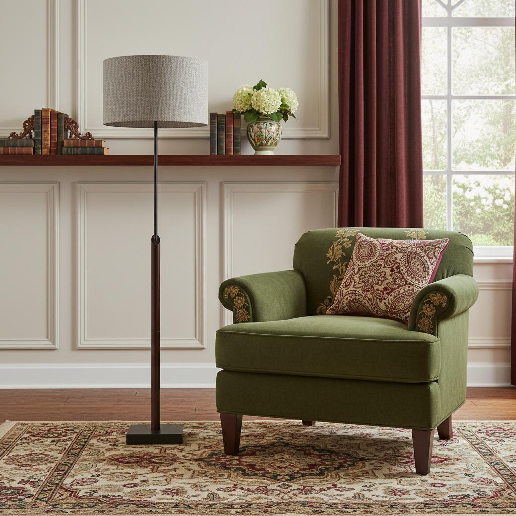 Black Floor Lamp w/ Shade
