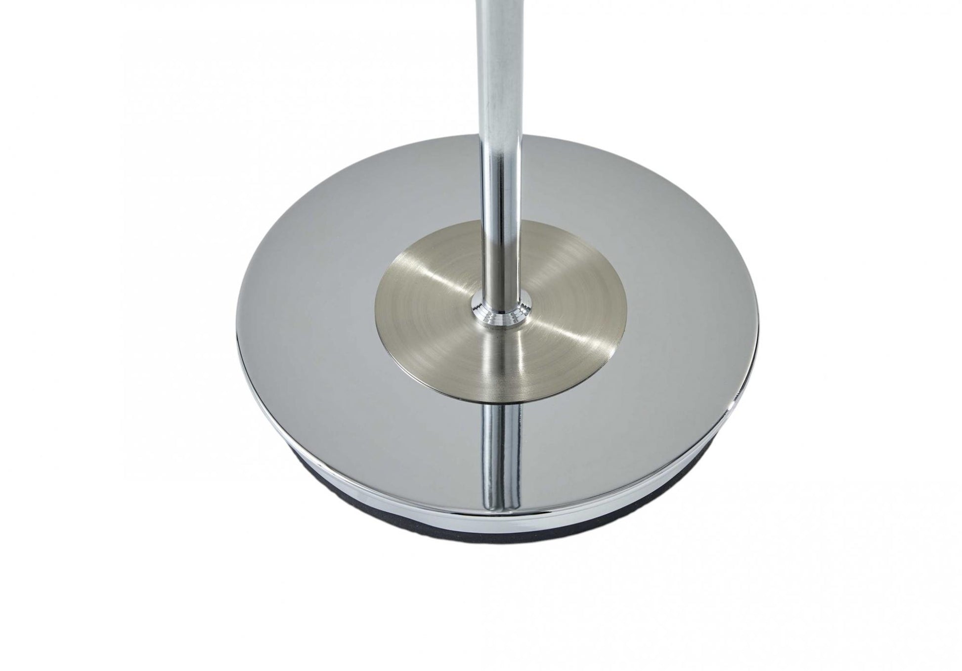 Modern Chrome Thick Pole Torchiere Floor Lamp