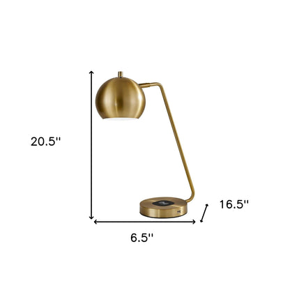 Gold Desk Table Lamp w/ Gold Shade