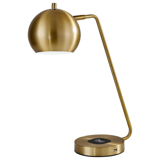 Gold Desk Table Lamp w/ Gold Shade