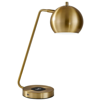 Gold Desk Table Lamp w/ Gold Shade