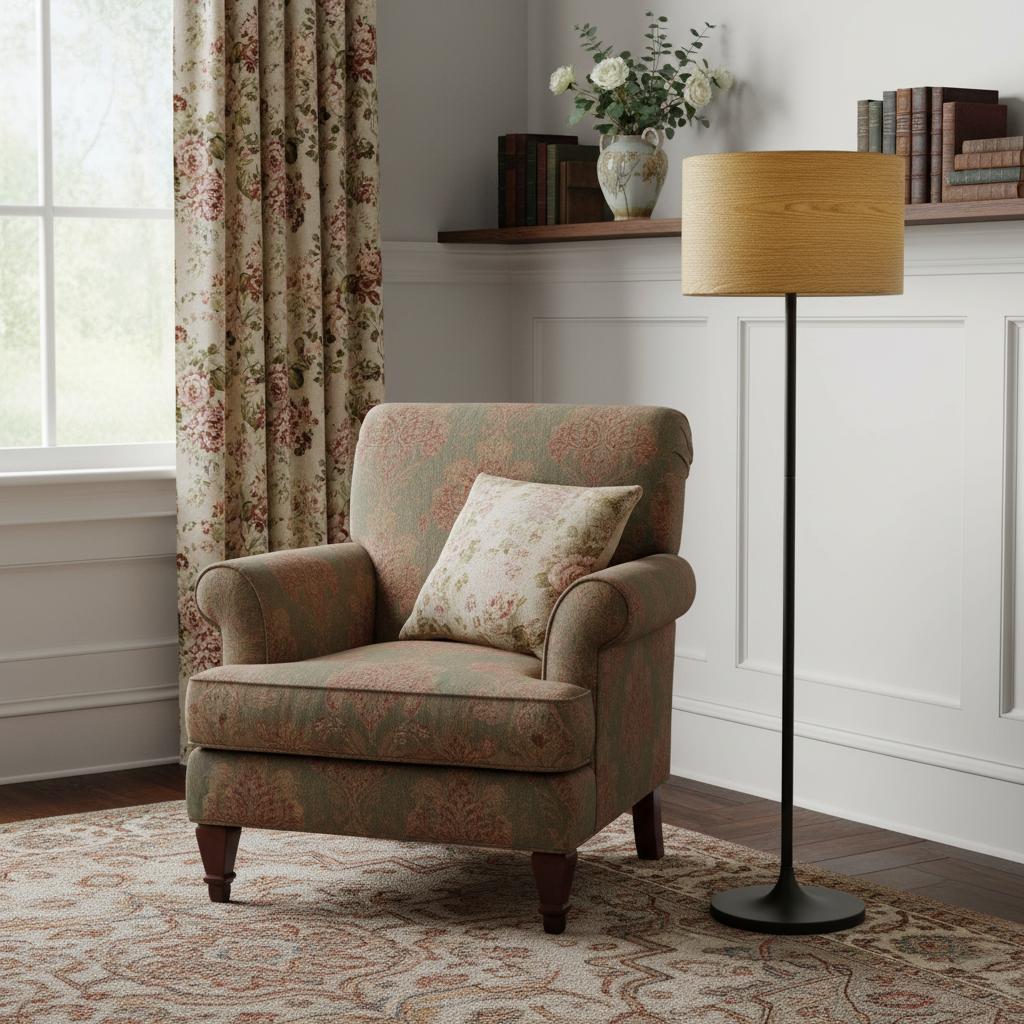 Black Floor Lamp w/ Shade