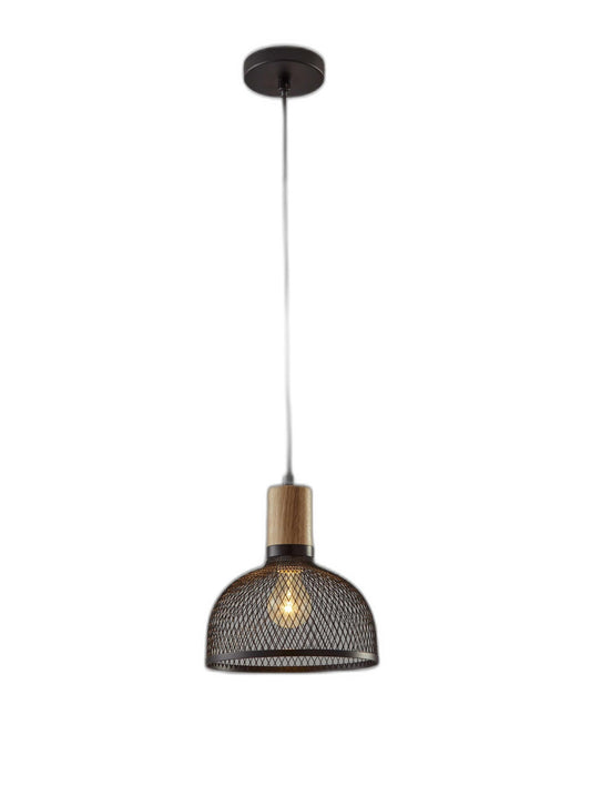 Caged Black Small Ceiling Pendant