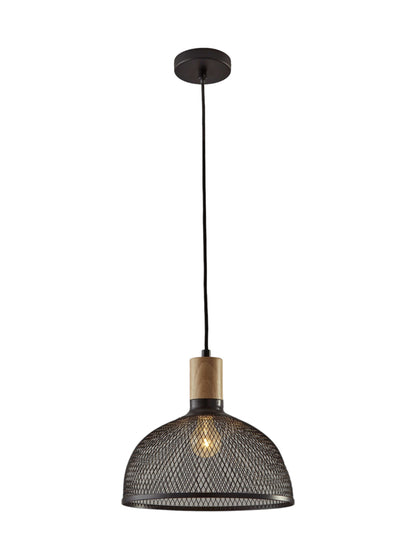 Caged Black Large Ceiling Pendant