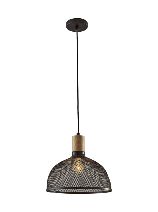 Caged Black Large Ceiling Pendant
