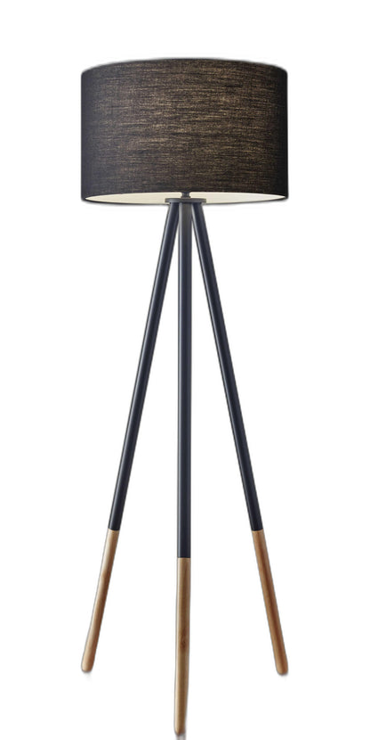 Black Tripod Floor Lamp w/ Shade