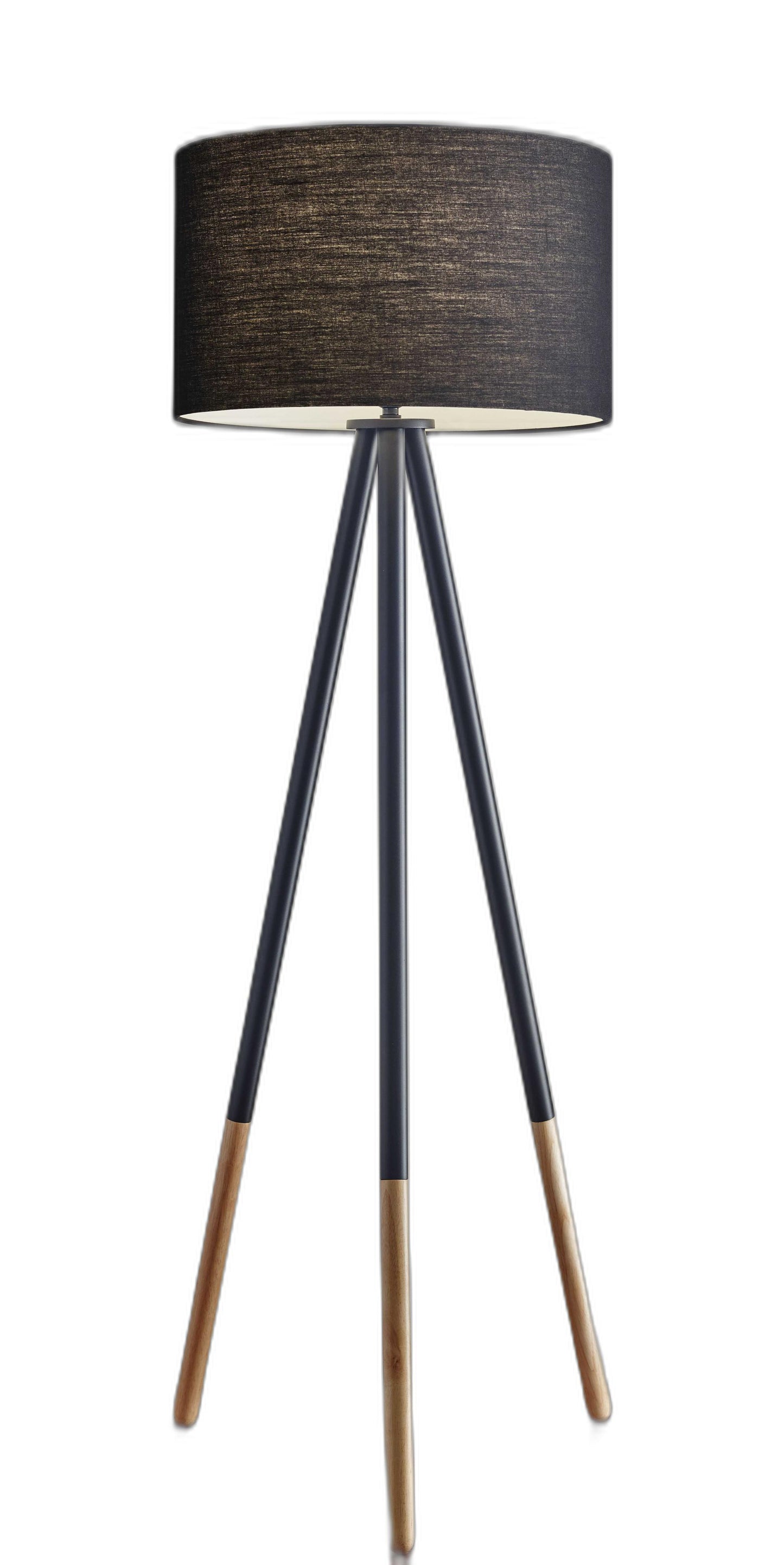 Black Tripod Floor Lamp w/ Shade