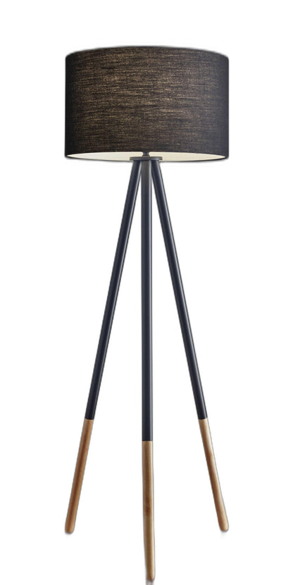 Black Tripod Floor Lamp w/ Shade