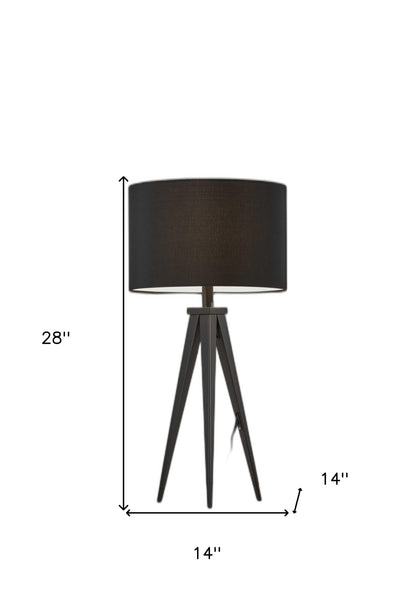 Treble Black Table Lamp