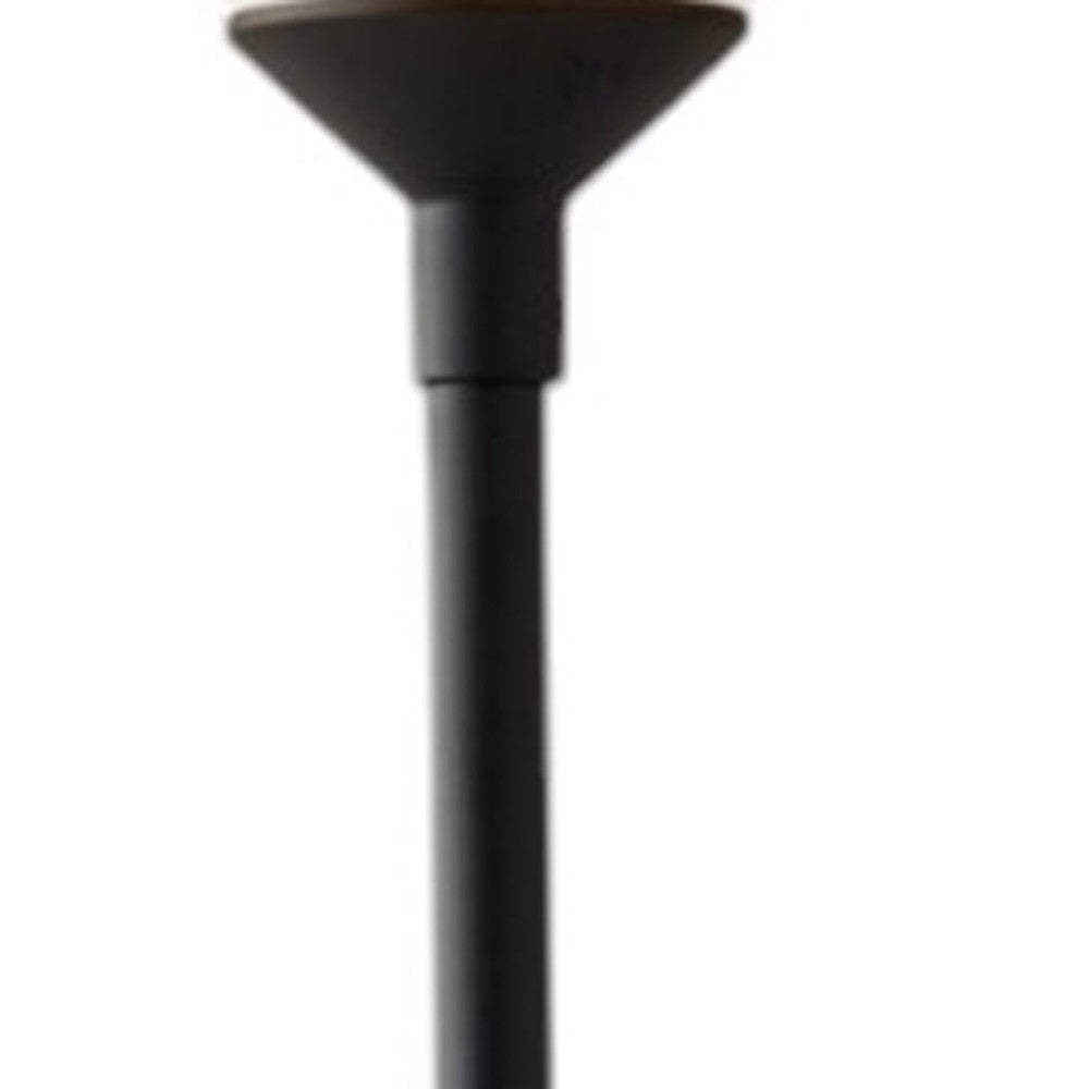 Black Torchiere Floor Lamp w/ Shade