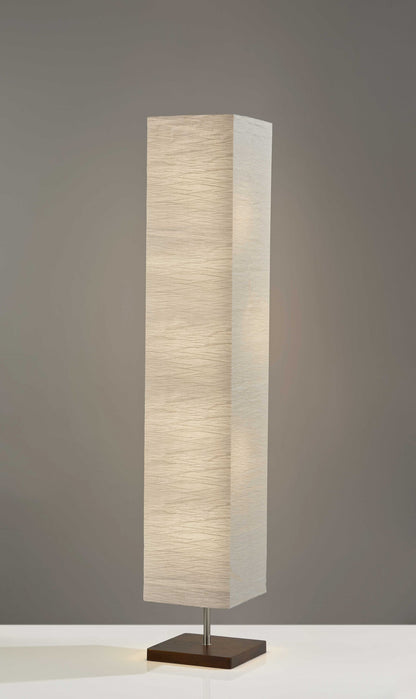 Two Light Column Floor Lamp w/ Shade