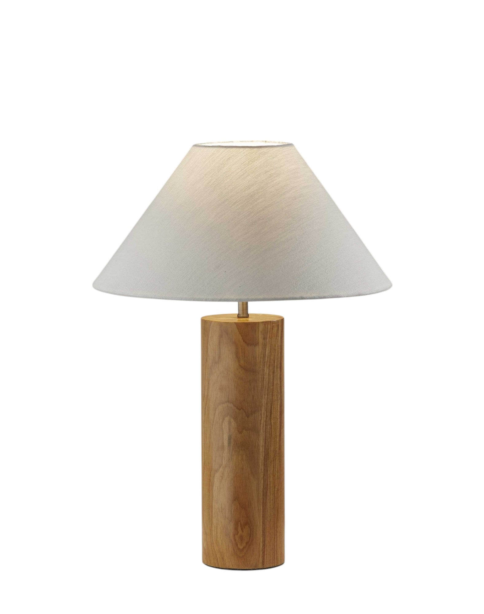 Natural Solid Wood Table Lamp w/ Shade