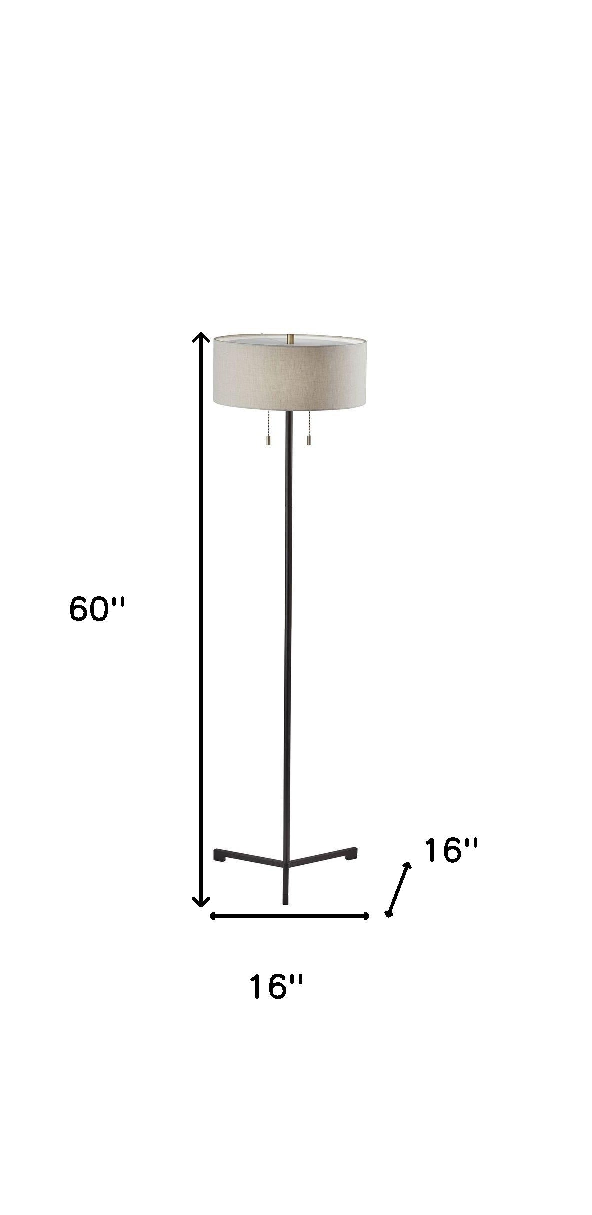 Black Floor Lamp w/ Shade