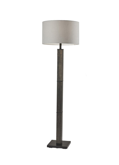 Black Floor Lamp w/ Off-Shade