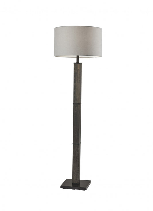 Black Floor Lamp w/ Off-Shade
