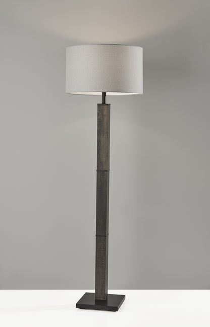 Black Floor Lamp w/ Off-Shade