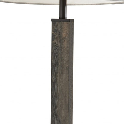 Black Floor Lamp w/ Off-Shade