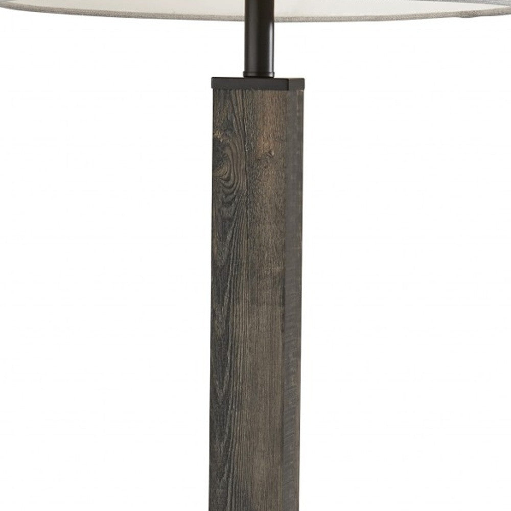 Black Floor Lamp w/ Off-Shade
