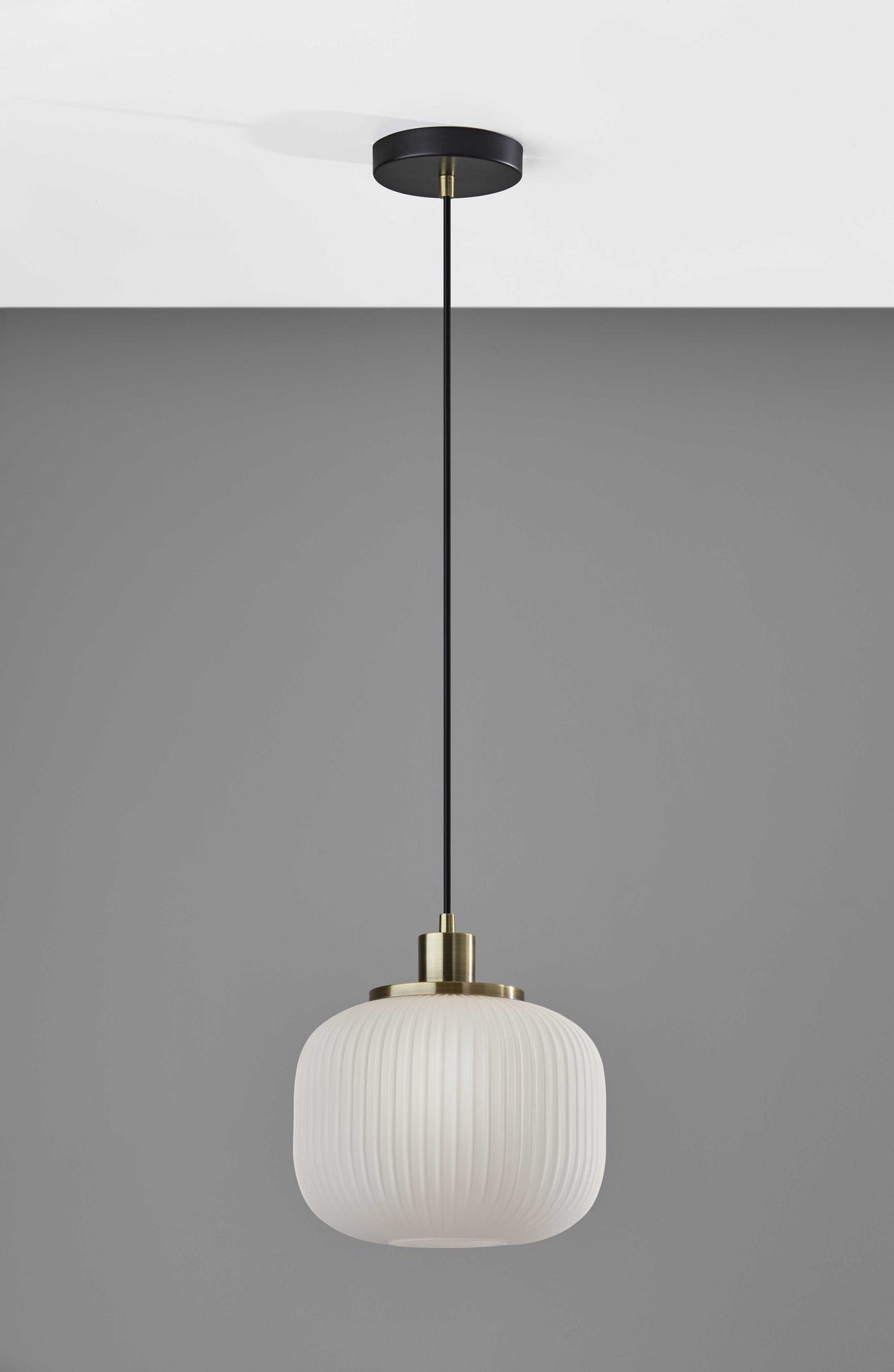 Striped Glass Glow Pendant