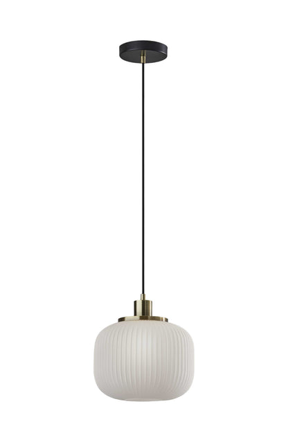 Striped Glass Glow Pendant
