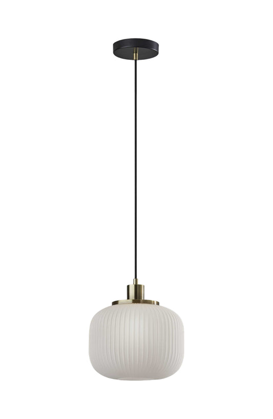 Striped Glass Glow Pendant