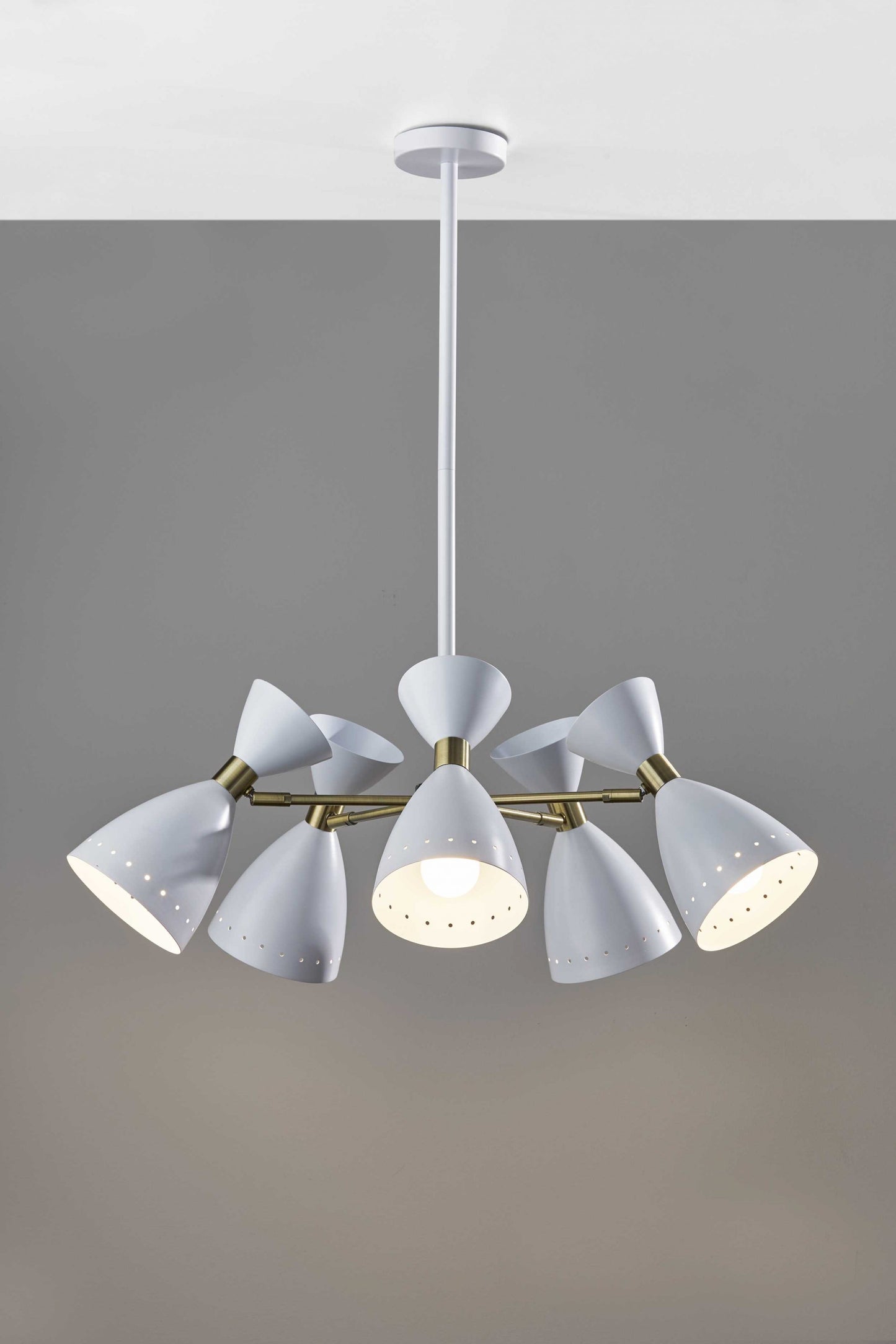 Cinco Diabolo Adjustable White Pendant