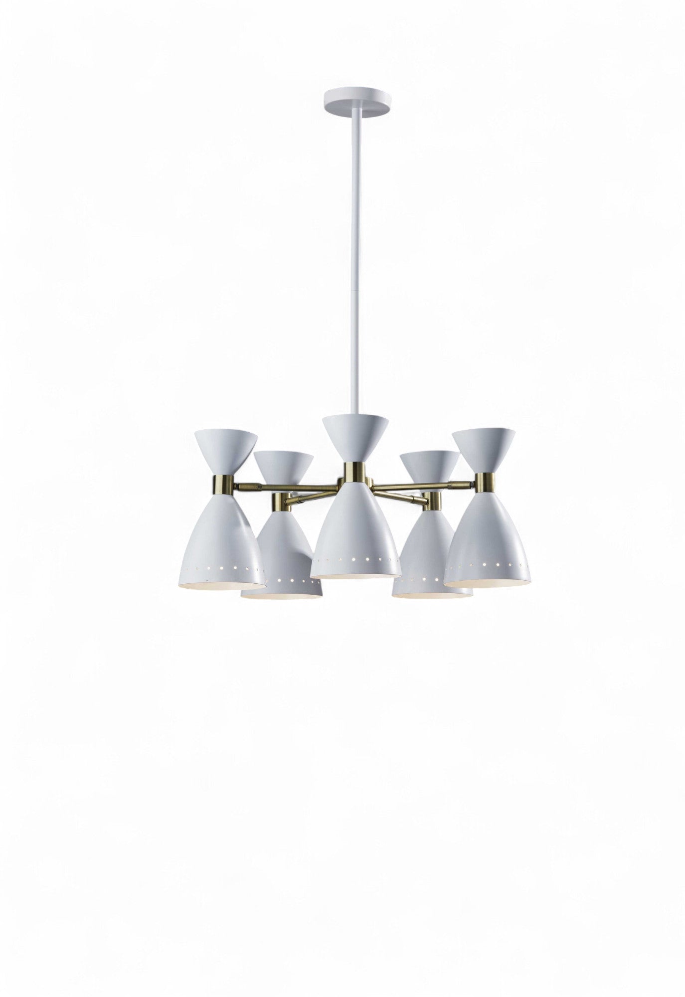 Cinco Diabolo Adjustable White Pendant