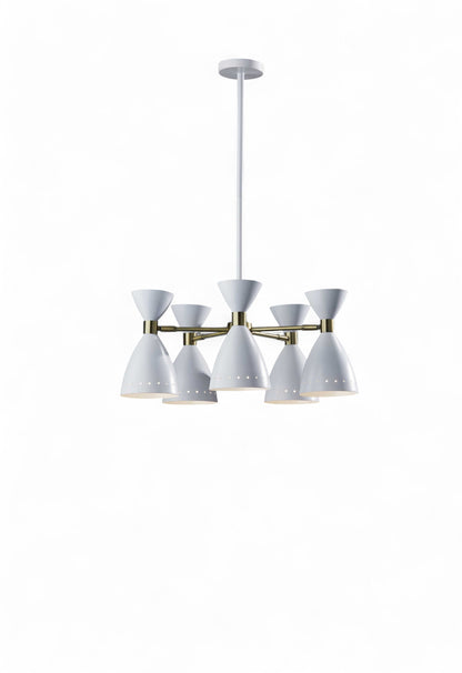 Cinco Diabolo Adjustable White Pendant