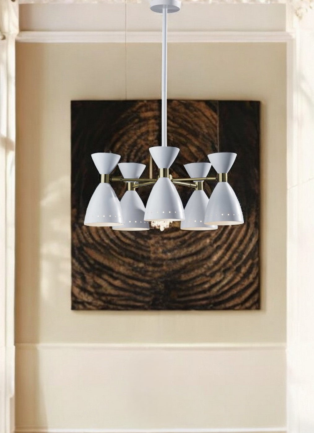 Cinco Diabolo Adjustable White Pendant