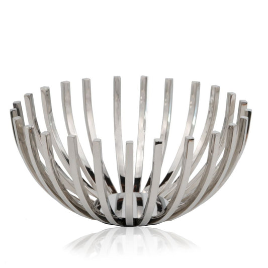 Silver Stainless Steel Decorative Bowl