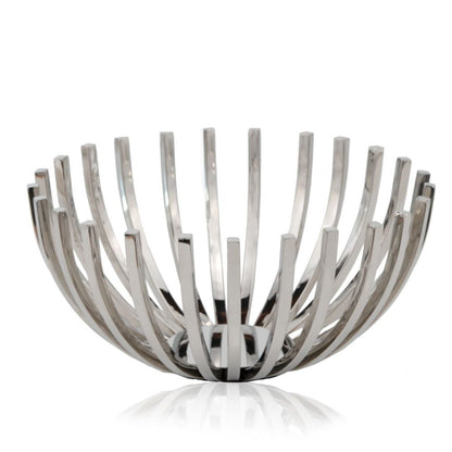 Silver Stainless Steel Decorative Bowl