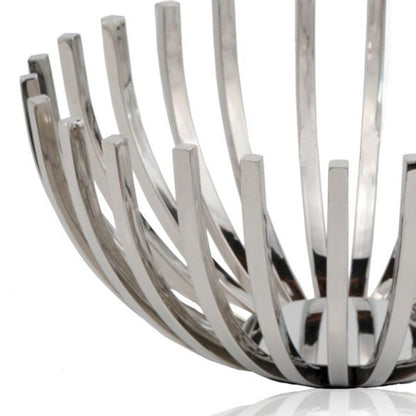 Silver Stainless Steel Decorative Bowl