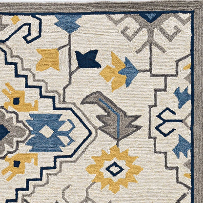 8 x 10 Ivory Hand Tufted Rug
