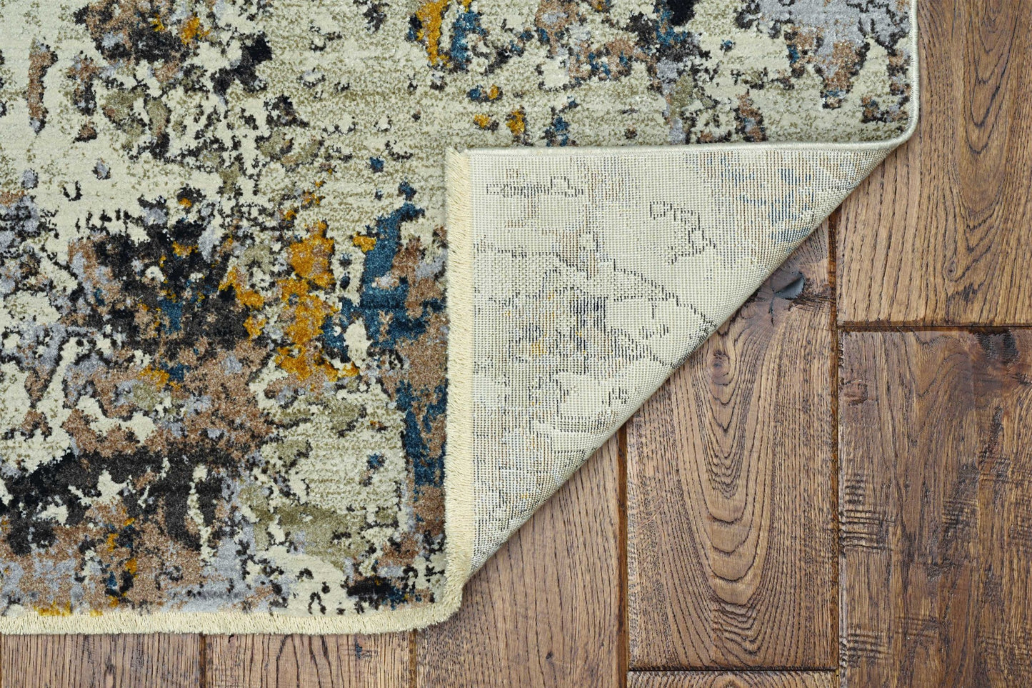 5 x 7 Grey Hand Loomed Traditional Floral Indoor Rug