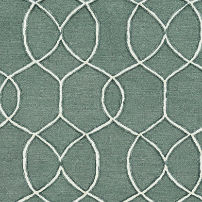 115 Gray & Ivory Wool Moroccan Hand Tufted Rug