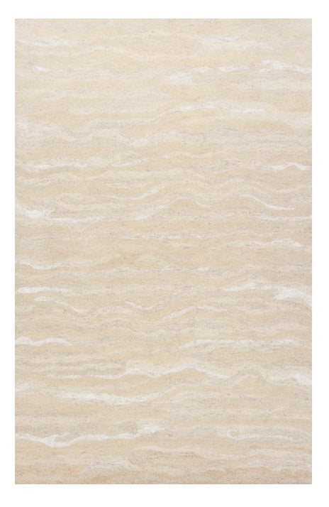 8 x 10 Ivory Wool Hand Tufted Rug