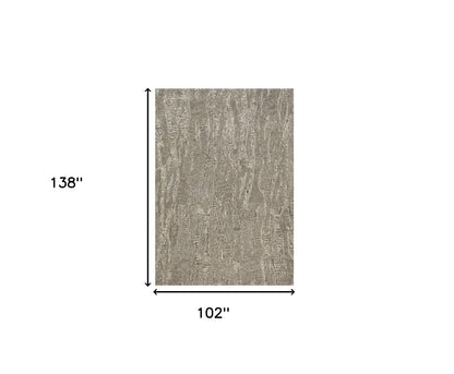 102 X 138 Sand Wool Or Viscose Rug