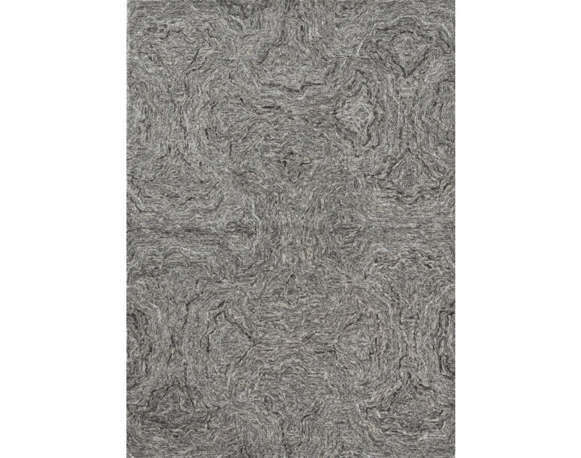 102 X 138 Grey Wool Or Viscose Rug