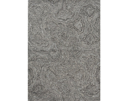 102 X 138 Grey Wool Or Viscose Rug