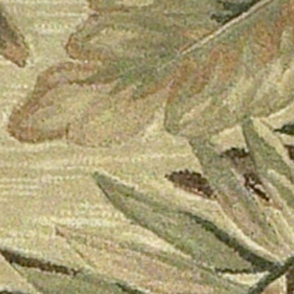 8 x 10 Ivory Hand Tufted Tropical Leaves Indoor Rug
