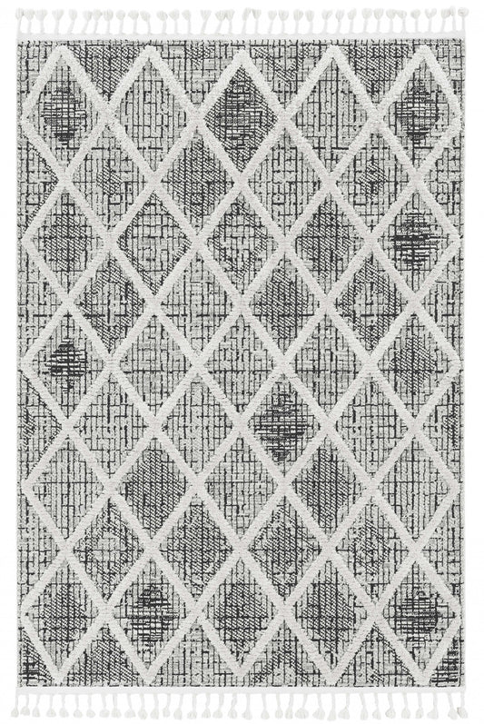 12 x 15 Charcoal Geometric Rug