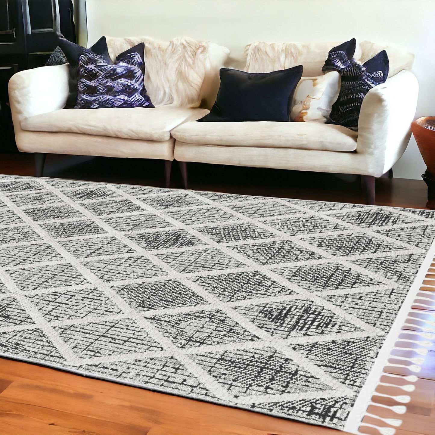12 x 15 Charcoal Geometric Rug
