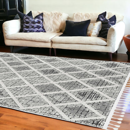 12 x 15 Charcoal Geometric Rug