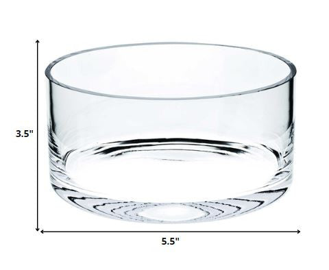 Clear Crystal Round Candy Or Nut Bowl