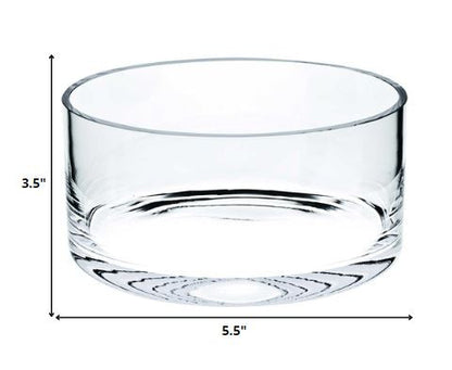 Clear Crystal Round Candy Or Nut Bowl