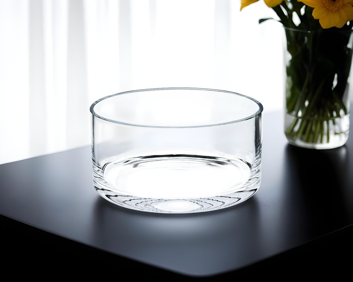 Clear Crystal Round Candy Or Nut Bowl